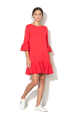 Rochie tricotata cu maneci clopot Tynia